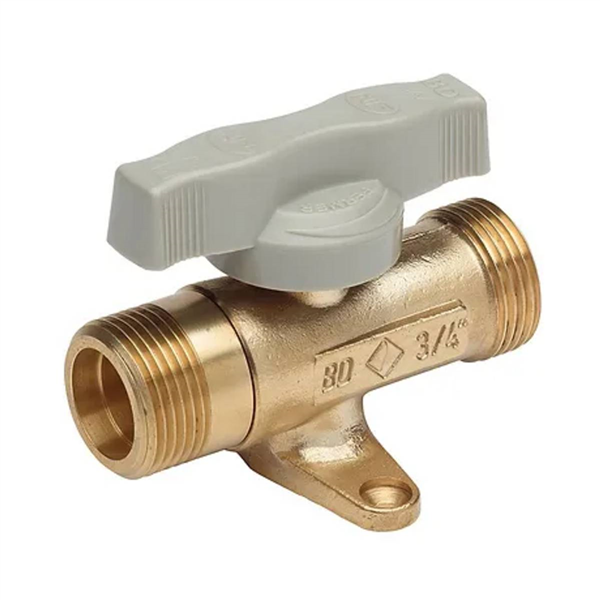 Robinet Installation int JPG DN15   double mâle G 3/4" à patte / skinpack