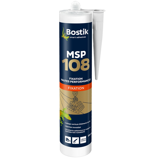 Mastic colle MS polymère108 cartouche 290 ml blanc 3549210031321 Bostik