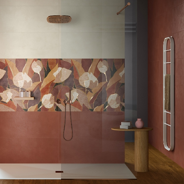 Carrelage en grès cérame Amaranto - Sol et mur intérieur - Chromatica - 100 x 40 cm - ép. 7 mm