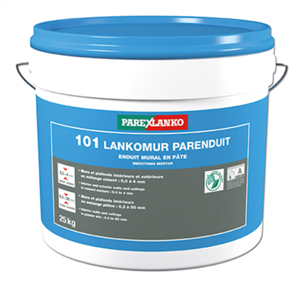 Enduit de ragréage mural en pâte - 101 Lankomur Parenduit- seau de 25 KG