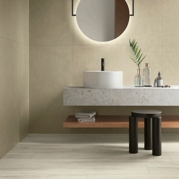 Carrelage sol intérieur effet parquet en grès cérame émaillé - Mywood - 60,4 CM x 20,0 CM - ép. 8,20 MM - Bianco