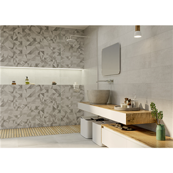 Faïence murale effet béton gratté - SOUL - Beige - 20 CMx60 CM ép.8,5 MM
