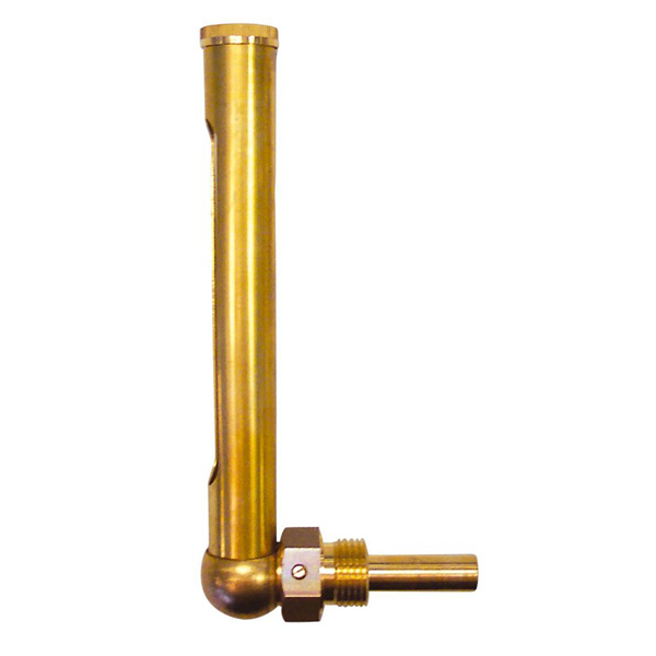 THERMOMETRE VERTICAL EQUERRE L.160 PLONGEUR 45 - ECHELLE LECTURE 0 / 130°