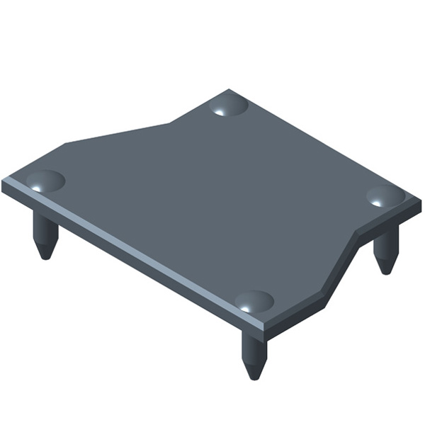 Bouchon cache plastique pour poteau Stronger - Anthracite RAL7016