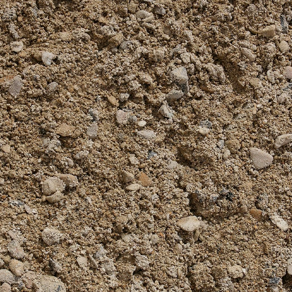 Mélange de sable et de gravier pour béton 0/20 mm godet de 0,5 m³