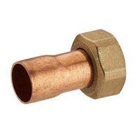 Raccord fer - cuivre droit écrou prisonnier  Diamètre 12 mm - F15 x 21 mm - Noyon & Thiebault