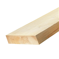 Demi-bastaing en Sapin de France Traité Classe 2 incolore - 38,00 MM x 100 MM - Longueur 4,00 M