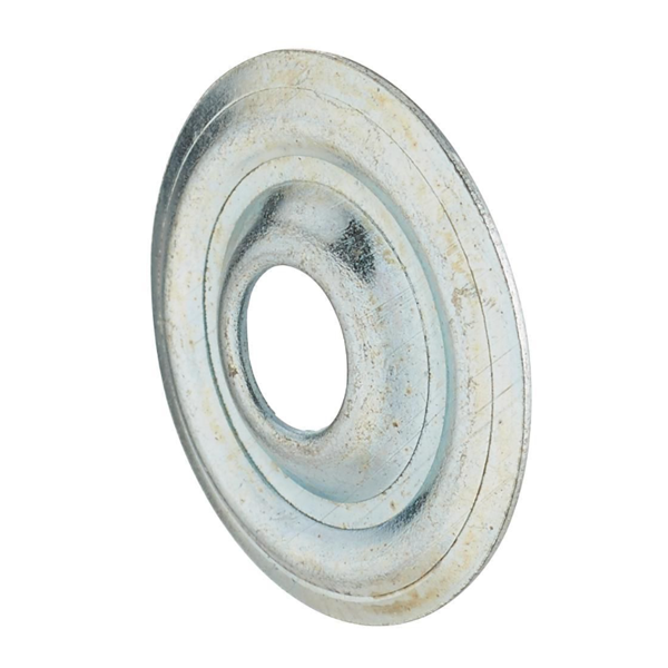 Rosaces plates en acier pour collier de fixation - Diamètre 32 mm - Sachet de 10