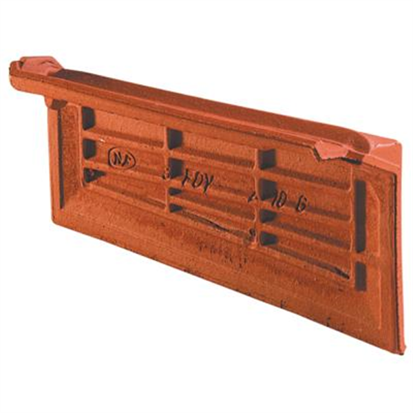 Tuile de rive droite en terre cuite - Delta 10 Ste Foy - Rouge