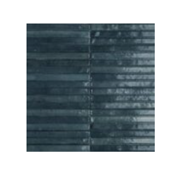 Faïence brillante effet zellige - Look Glossy Yubi 3D - 24,0 CM x 6,0 CM - ép. 13,50 MM - Blu
