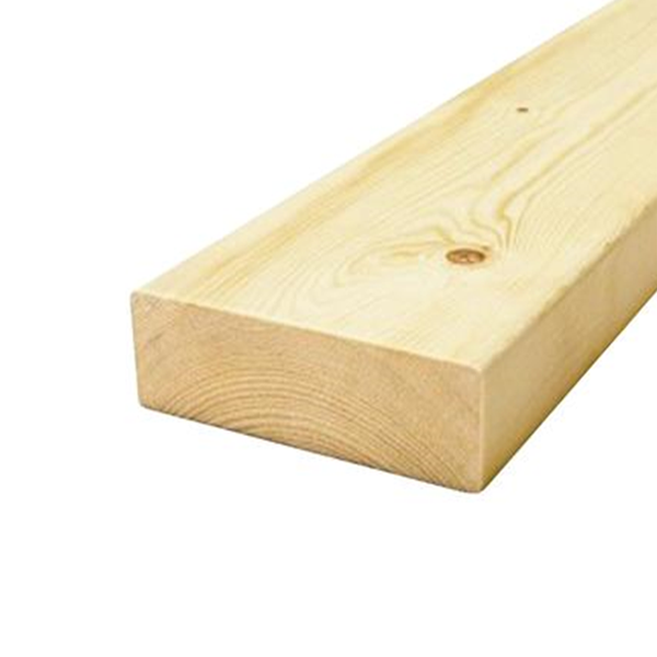 Bois d'ossature en sapin du nord blanc raboté et chanfreiné - traité classe 2 - 120 MM x 45 MM - longueur 5,10 M
