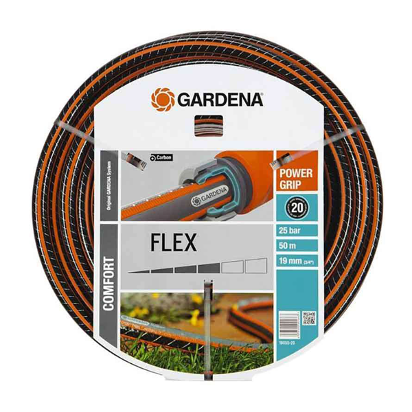 Tuyau arrosage Gardena Flex Power Grip 25 bar 19 mm 50 mètres
