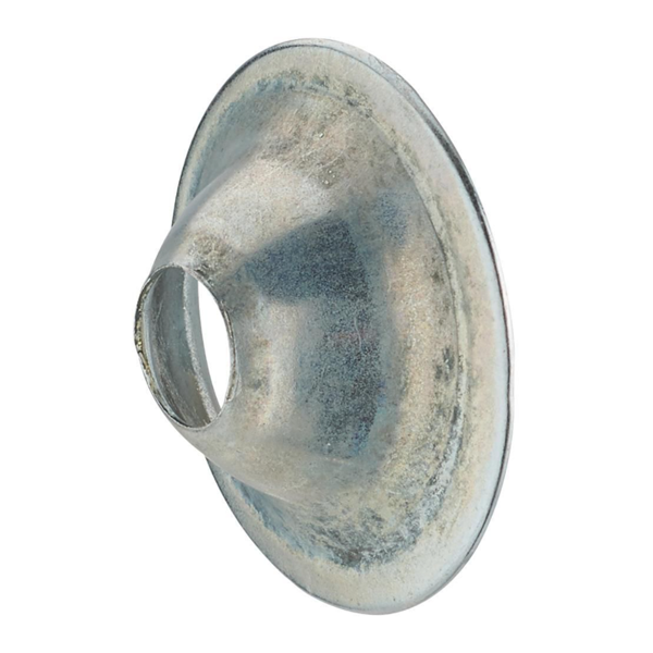 Rosaces coniques super chromées - Diamètre 28 mm - Hauteur 9 mm - Acier - Sachet de 25