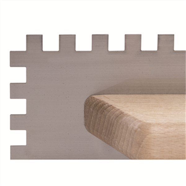 Platoir colle manche bois fermé 48 x 12 cm - Dents  10x10 MM