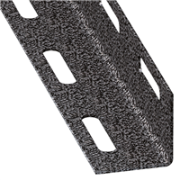 Cornière égale perforée - acier profilé à froid - gris martelé - 27 x 27 mm - longueur 2 m