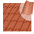 Tuile en terre cuite TB-12 Tejas Borja à double emboîtement - coloris Nature rouge - 439 MM x 260 MM