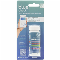 Testeur eau de piscine et spa 5 en 1 Blue Check - utilisation avec smartphone - 50 languettes