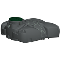 CUVE EAU PLUIE AQUAMOP PLATE PE 3M3