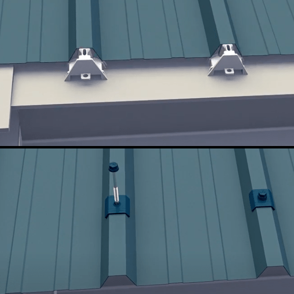 Pontet plastique support d'onde trapézoïdale Etanco 23 x 75 mm pack de 100