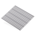 Plaque en aluminium anodisé perforée fentes - 500 x 250 mm - épaisseur 1 mm
