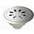 SIPHON ROND SOL SOUPLE 330 MM SORTIE VERT 100 MM 27100