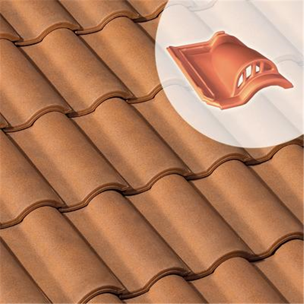 Tuile chatière grillagée Gallo Romane (GL111) - ouverture 21 cm² - Brun vieilli