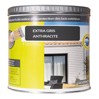 Peinture de retouche et de traitement des coupes pour bardage Extra Silverwood - Pot de 1,0 KG - Coloris Gris anthracite