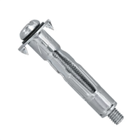 Cheville métallique avec vis Edia 5 x 37 mm pour corps creux lot de 20