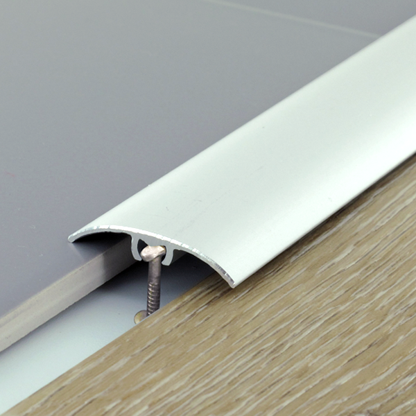 Seuil de porte multi-niveaux à fixation invisible - Harmony Dinac - Aluminium lisse - 30 MM x 5,0 MM - 93,0 CM