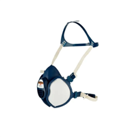 Demi-masque anti-poussière et anti gaz 3M ajustable et prêt à emploi - Série 4000+