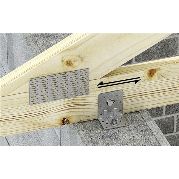 Équerre renforcée E4 75x100x60 mm épaisseur 2,5 mm