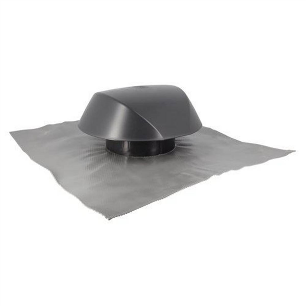Chapeau de ventilation avec collerette d'étanchéité Nicoll Atemax VVE16 - mâle Ø 160 MM - Anthracite