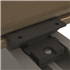 Clip polyamide pour la fixation des lames de terrasse pleine en composite sur lambourde en alu - boite de 100 clips + 110 vis