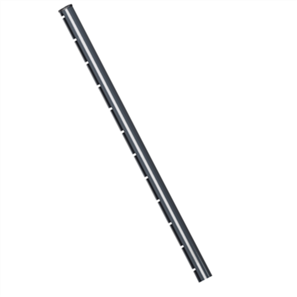 Poteau à sceller Dirckx Axor pour clôture en panneau rigide - couleur Gris - hauteur 2.4 M