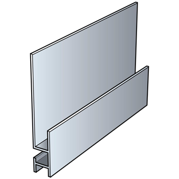Profil de départ pour pose horizontale des lames de bardage Cedral Click - longueur 3,00 M