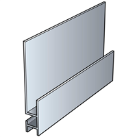 Profil de départ pour pose horizontale des lames de bardage Cedral Click - longueur 3,00 M
