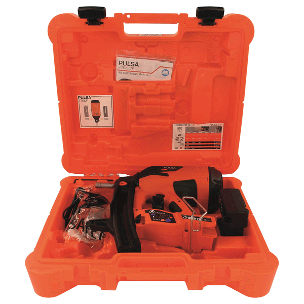 Cloueur à gaz Spit Pulsa 27P + coffret RENOBOX spécial rénovation avec clous et 5 cartouches