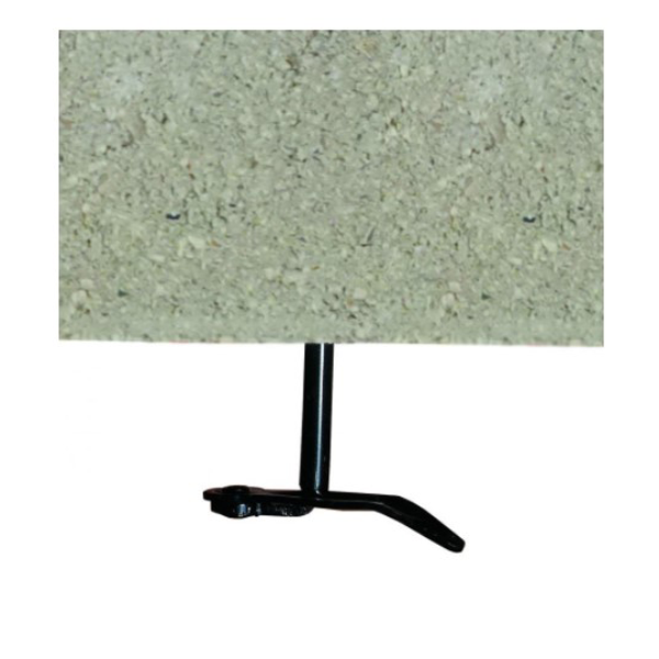 Arrêt de volet à visser pour matériaux pleins - Longueur 160 mm Ø 10 mm - Acier noir - Lot de 25