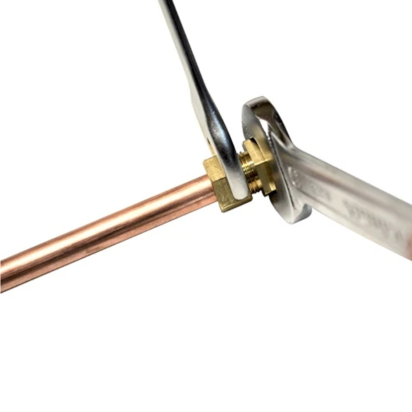 Raccord joint mixte femelle égal - Pour tube en cuivre - Diamètre 14 mm - F 15 x 21 - Laiton