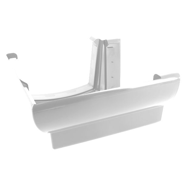 Angle extérieur à 90° Nicoll AEC38 à coller pour gouttière Ovation LG38 - Techtan Blanc