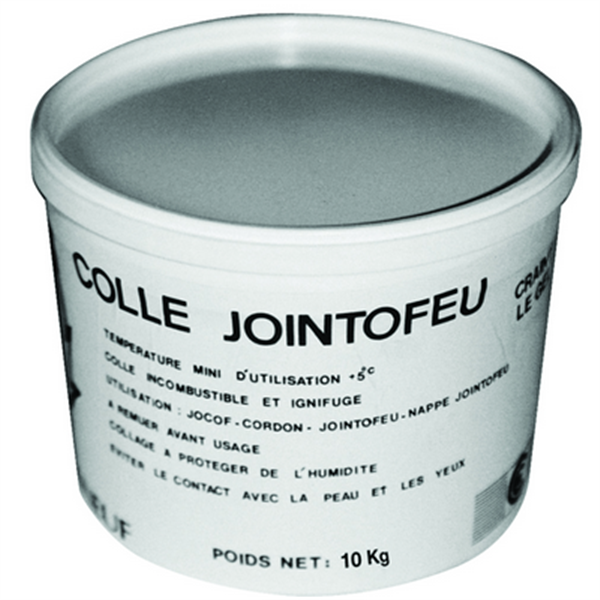 Colle Jointofeu pour bande Plakafeu et cordon Jointofeu - incombustible et ignifuge - pot de 10 kg