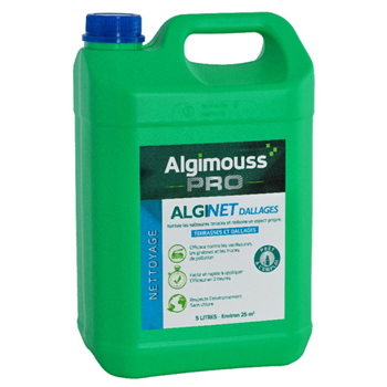 Nettoyant terrasse dallage et sol extérieur - Alginet Dallages Algimouss - Bidon 5 L