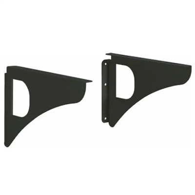 Équerres murales Decayeux pour boite aux lettres - 300 x 30 x 250 mm - Acier Noir - Lot de 2