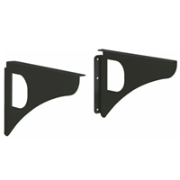 Équerres murales Decayeux pour boite aux lettres - 300 x 30 x 250 mm - Acier Noir - Lot de 2