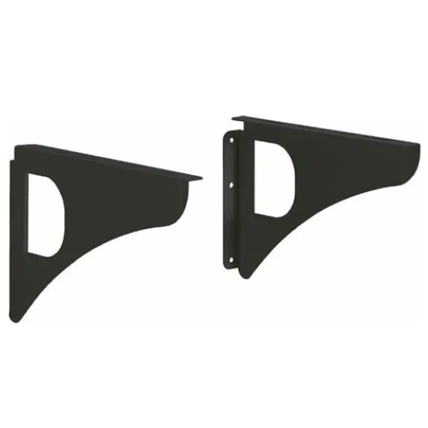 Équerres murales Decayeux pour boite aux lettres - 300 x 30 x 250 mm - Acier Noir - Lot de 2