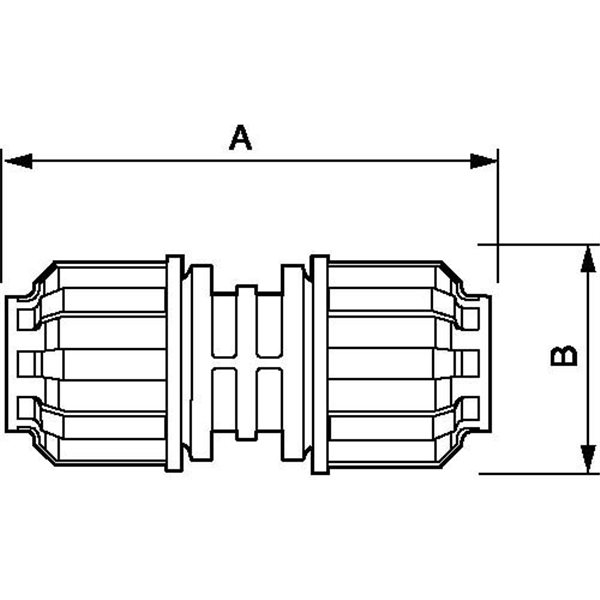 Raccord PPS union simple femelle pour tube 20