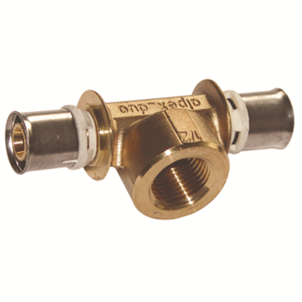 TE FEMELLE  SERTIR 63 - 1" - 63 LAITON POUR SYSTEME MULTICOUCHES *867.63.744*