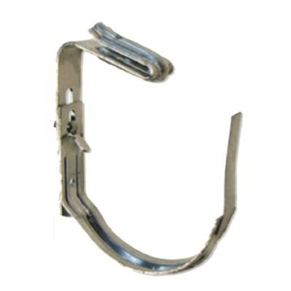 Crochet Negrafix Fibro - Gouttière demi-ronde - Toiture fibrociment - Développé 25 cm - Boudin 14 mm