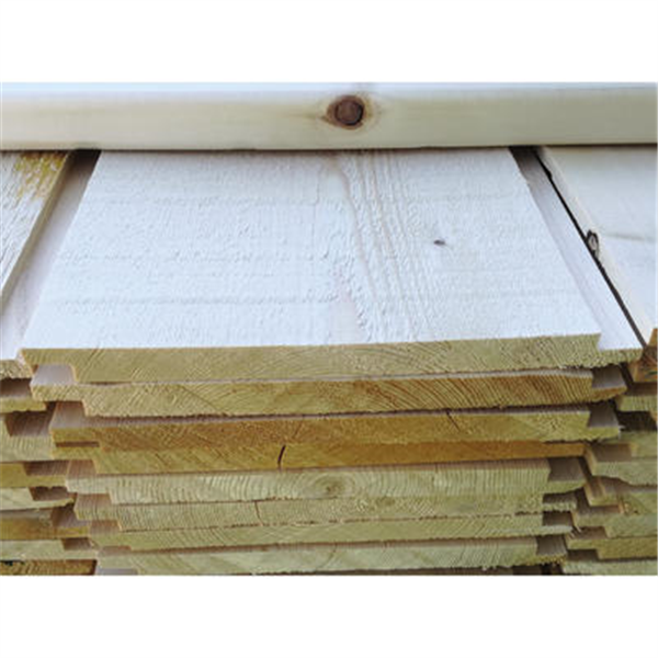 Volige mi-bois sapin rabotée 1 face -   Traitée Classe 3 Vert - 15x180 mm
