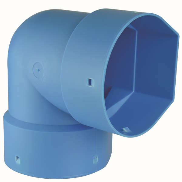 Coude à 90° pour drain routier AutoDrain - PVC-U bleu - diamètre 110 MM